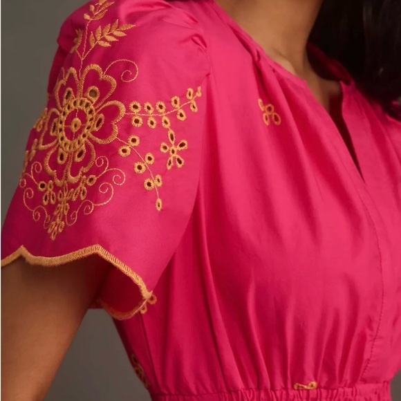 Anthropologie Maeve Somerset Eyelet Maxi Dress - Picture 5 of 7